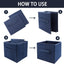 Contenedores plegables hogar oficina 10.5x10.5x11" set 3