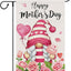 Bandera jardín gnomo 12x18" texto Mother's Day
