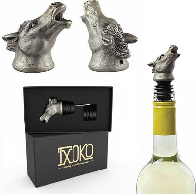 Vertedor aireador acero inox para vino tinto blanco y licor