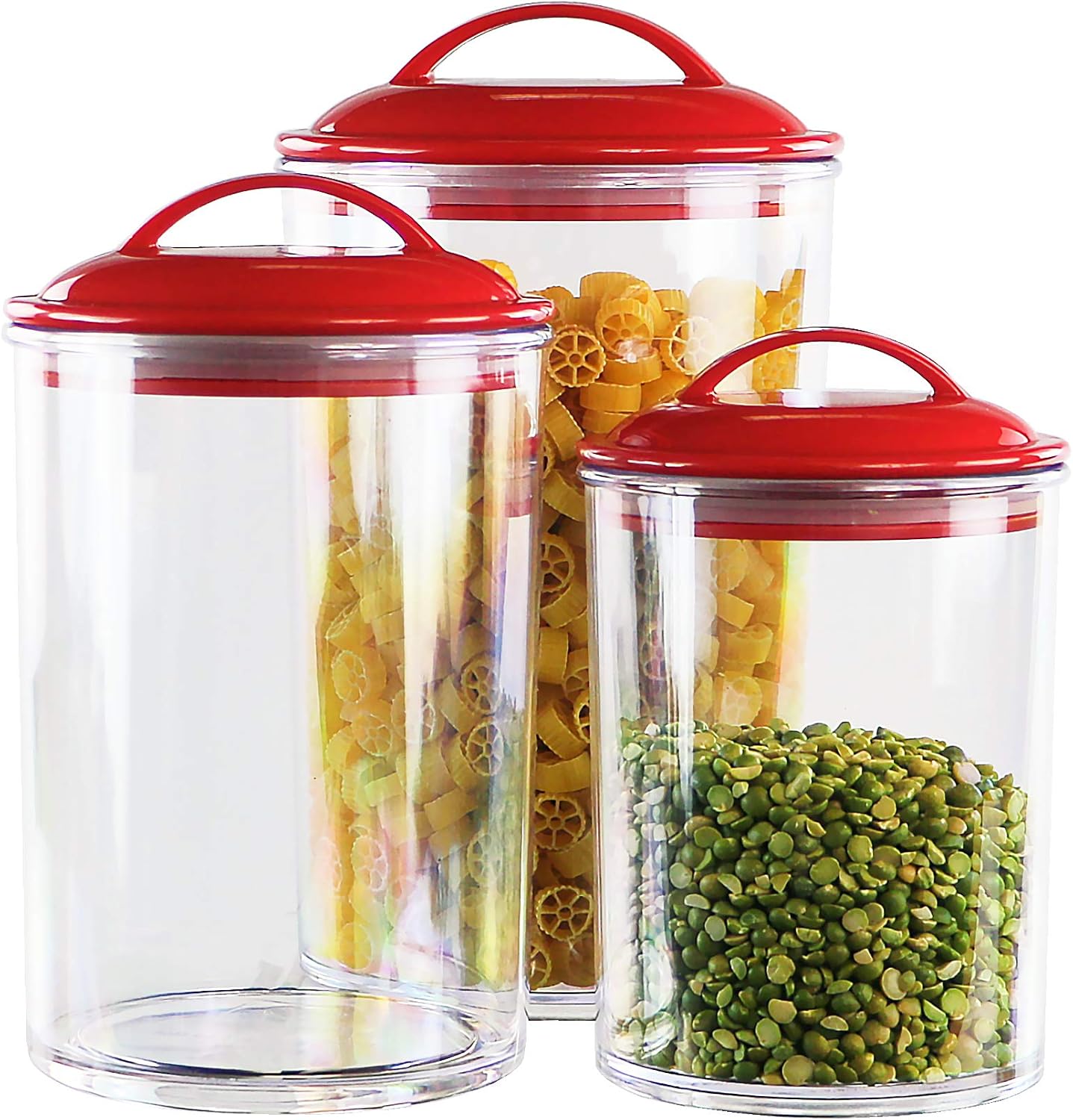 Envases herméticos sin BPA para alimento set 3 cocina