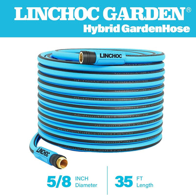 Manguera jardín híbrida 35ft 5/8pulg resistente 450PSI