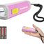 Linterna mini led plástico con batería 3aaa rosa