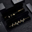 Pack 2 pulseras terciopelo negro caja regalo