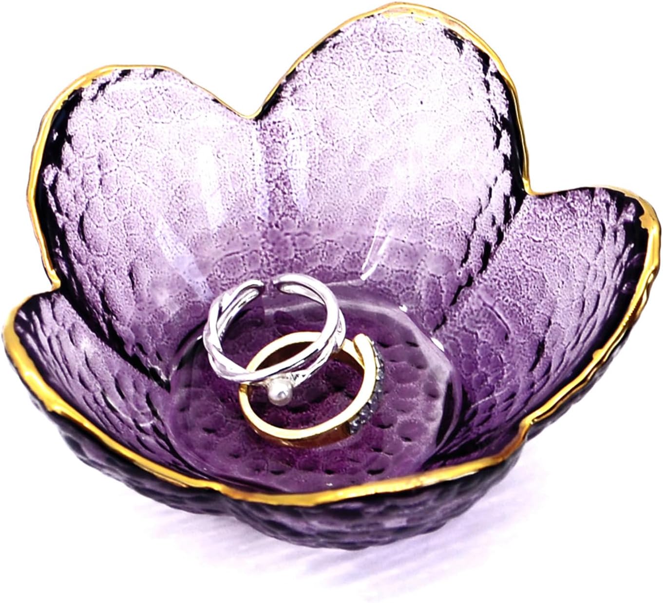Bandeja cristal para anillos y aretes regalo mujer