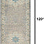 Alfombra Salzburg Clásica Oriental 2'7"x10'0" gris/beige