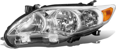 Lámpara faro delantero OE Toyota Corolla 11-13 cromo/ámbar