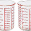 Taza medidora vidrio borosilicato 120ml 4oz set 2