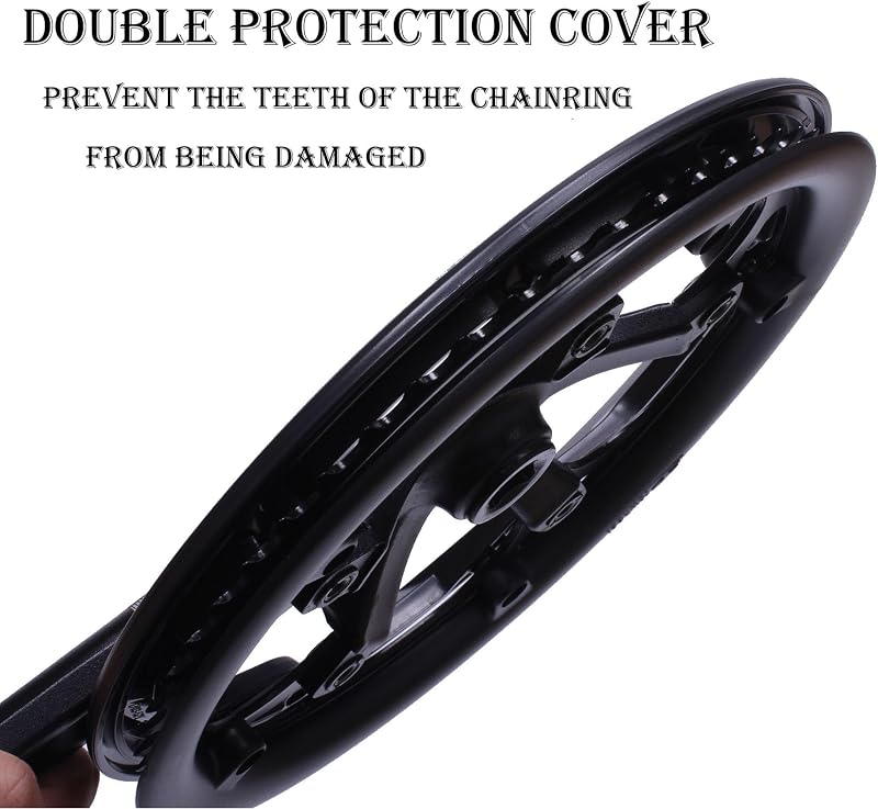 Set bielas BCD 52T 5.118" rueda cadena y protector