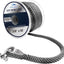 Cuerda anclaje trenzada 3/8" gris con grillete acero inox