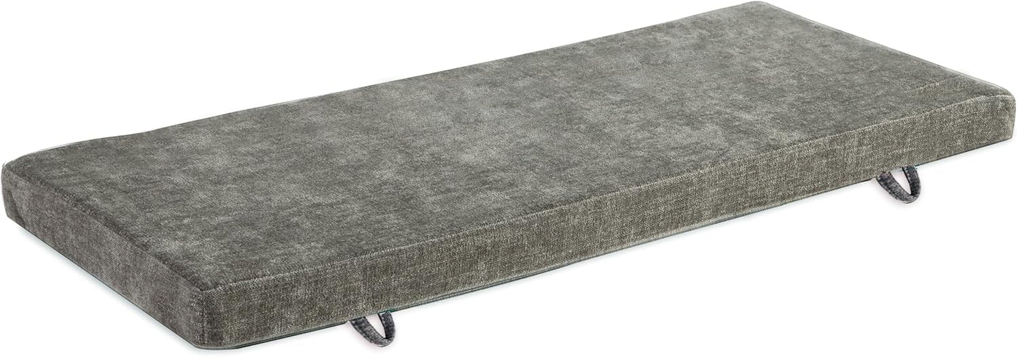 Cojín banco antiderrap para zapatos 48x12pulg marrón