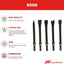 Set 5 Pzas Brocas Cincel Martillo Neumático Edge