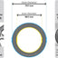 Anillos espaciadores aluminio plateado Subaru Honda