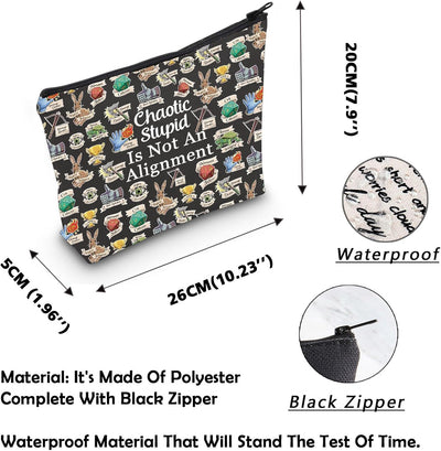 Bolsa maquillaje cremallera negro