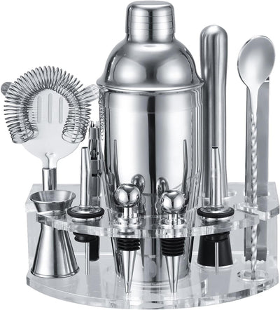 Juego coctelera acero inox 12 accesorios 25oz