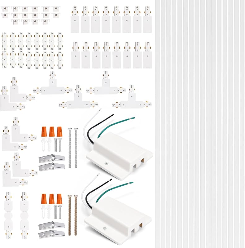 Kit rieles iluminación pista 52.5ft con conectores L I T