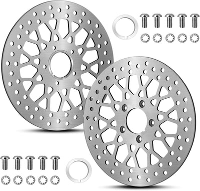 2 Rotores Freno Delanteros Acero Inox 11.5pulg Harleys