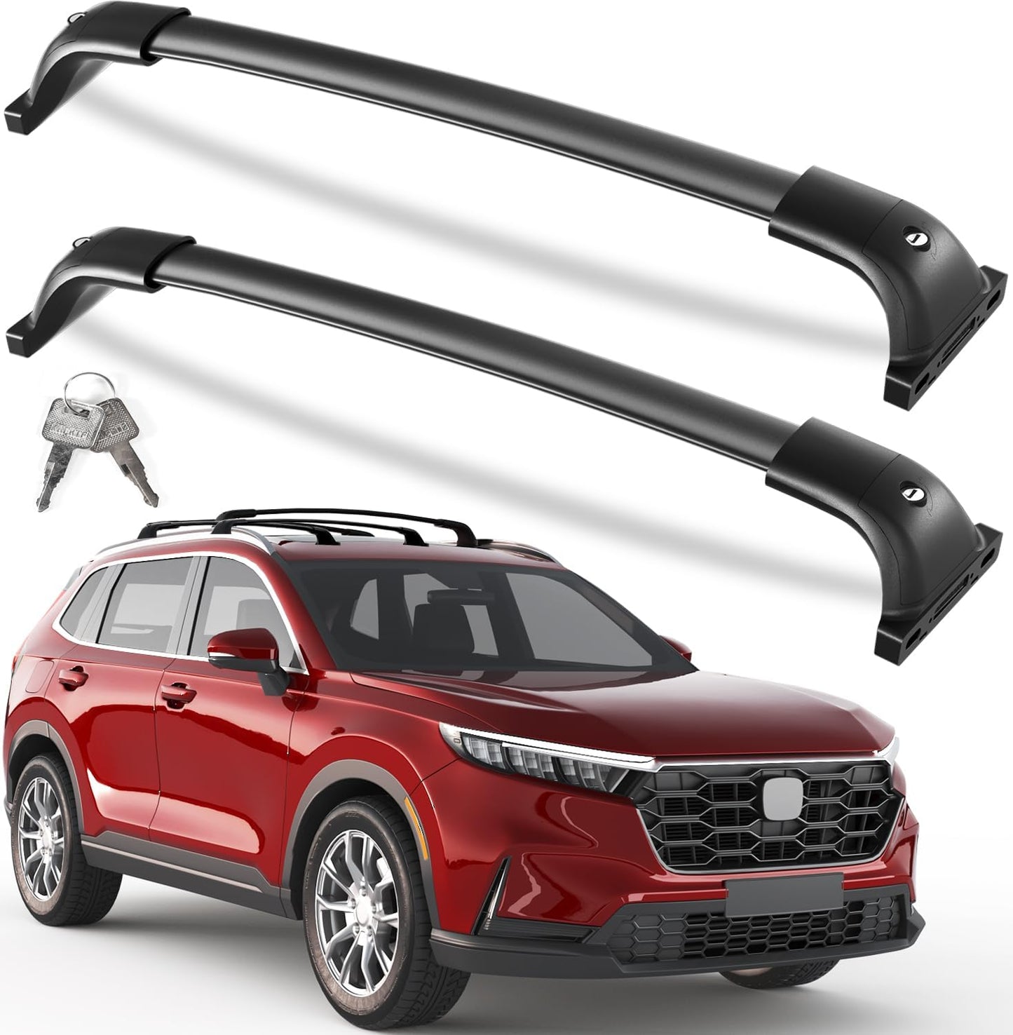 Barras techo cerradura para Honda CRV 23-26 aluminio