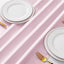 12 Pzas Camino Mesa Satén Rosa 12x72pulg Decoración Fiesta Boda