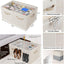 Organiz. zapatos plegable con divisores