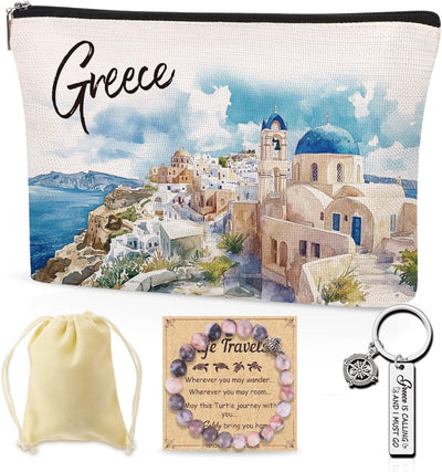 Bolsa cosméticos con llavero y pulsera regalo viaje niñas