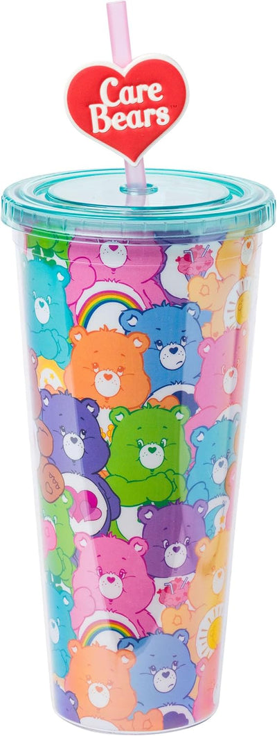 Vaso plástico bebidas frías con tapa popote Care Bears 680ml