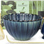 Juego té matcha cuenco 17oz batidor bambú cuchara soporte azul gris