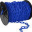 Carrete cadena plástica azul 2pulg 125pies