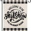 Bandera jardín doble cara 12.5x18" texto Welcome to the shitshow