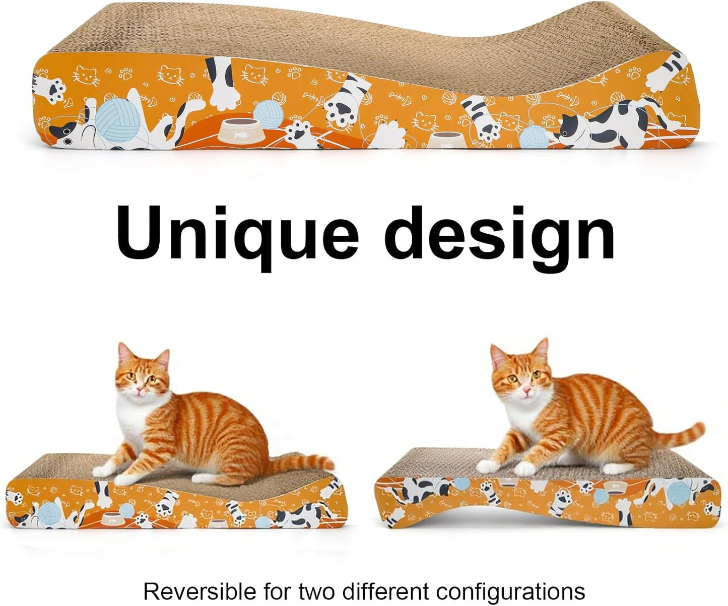 2 Almohadillas rascadoras para gatos tablero reversible