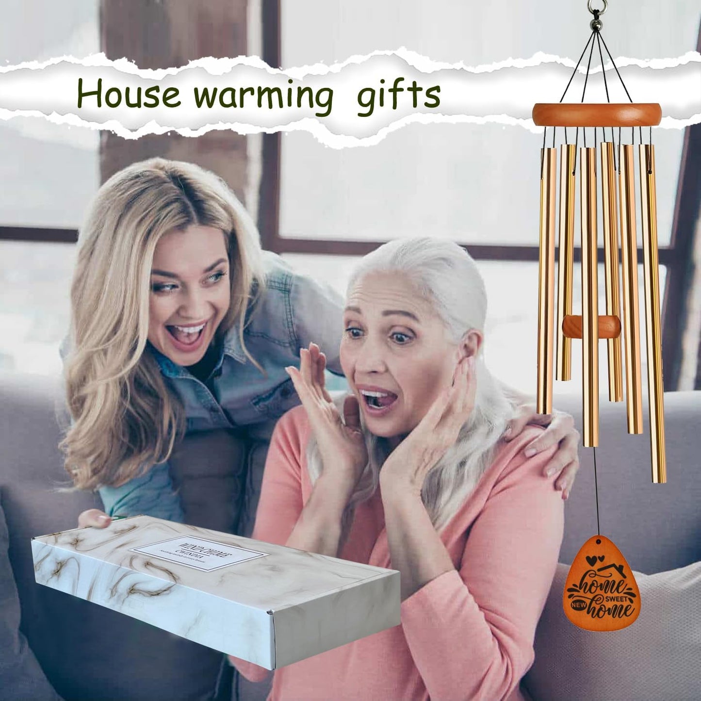 Campanillas viento 35" regalo inauguración casa
