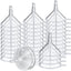 100 Mini Embudos Plástico Transparente para Botellas