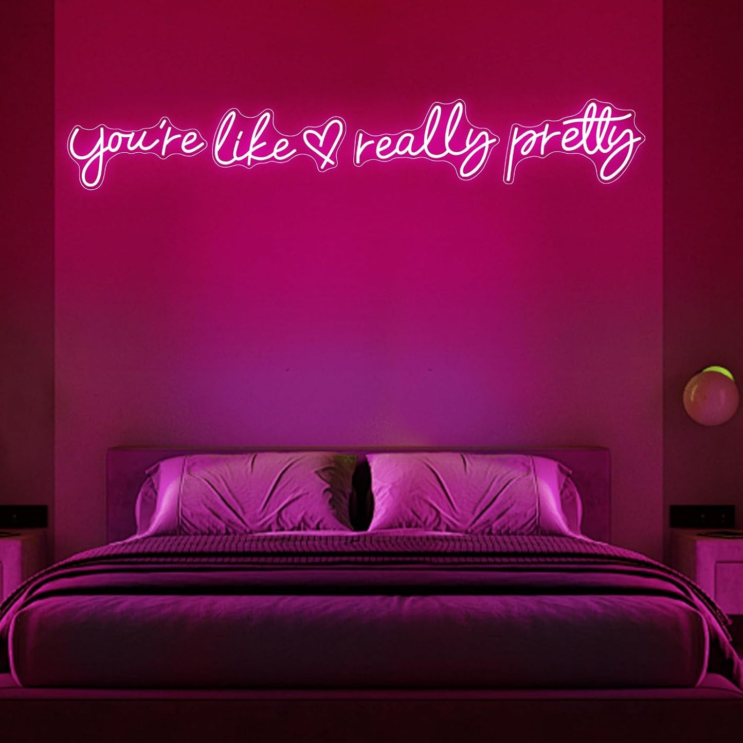 Letrero neón LED You're Like Really Pretty para decoración