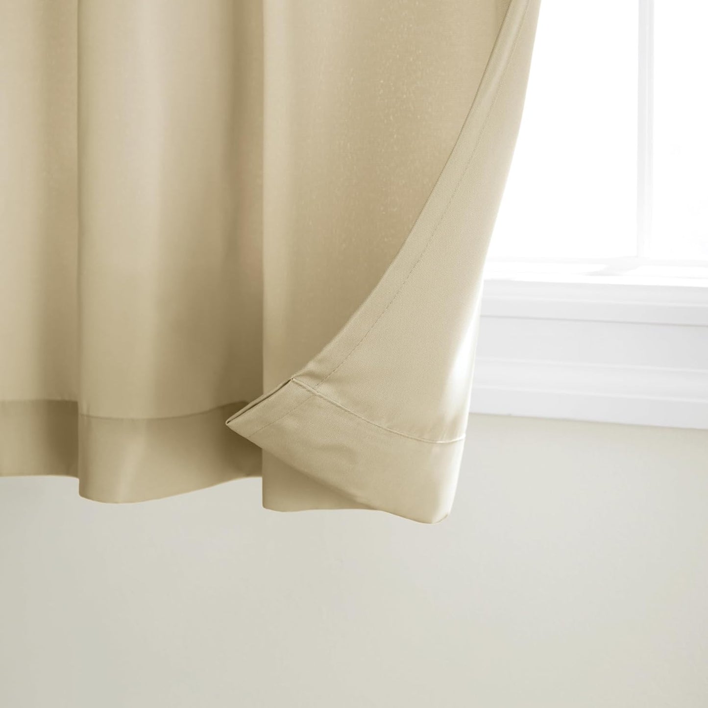 Cortinas cabana opacas 54x108" set 2 pzas