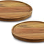 Organiz. Lazy Susan madera acacia 9" set 2