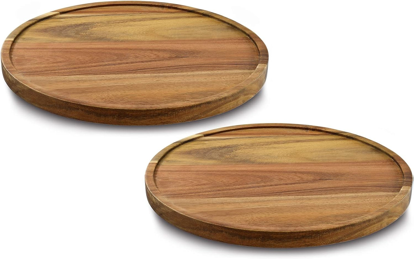 Organiz. Lazy Susan madera acacia 9" set 2