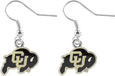 Aretes colgantes con logotipo NCAA para mujer