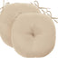 2 Pzas Cojines Silla Bistro Resistentes Agua 15x15pulg Beige