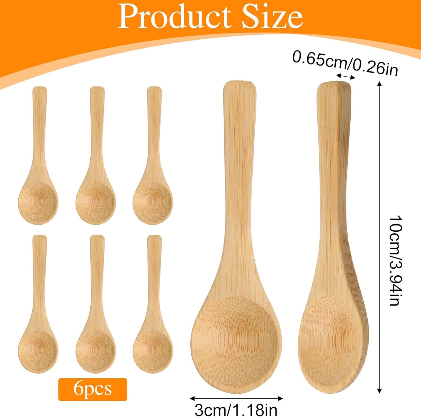 Cucharitas de madera Nogeqi para café, té y especias