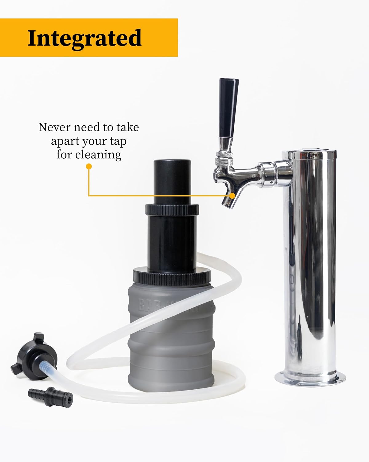 Kit limpieza línea Kegerator conexión rápida con polvo
