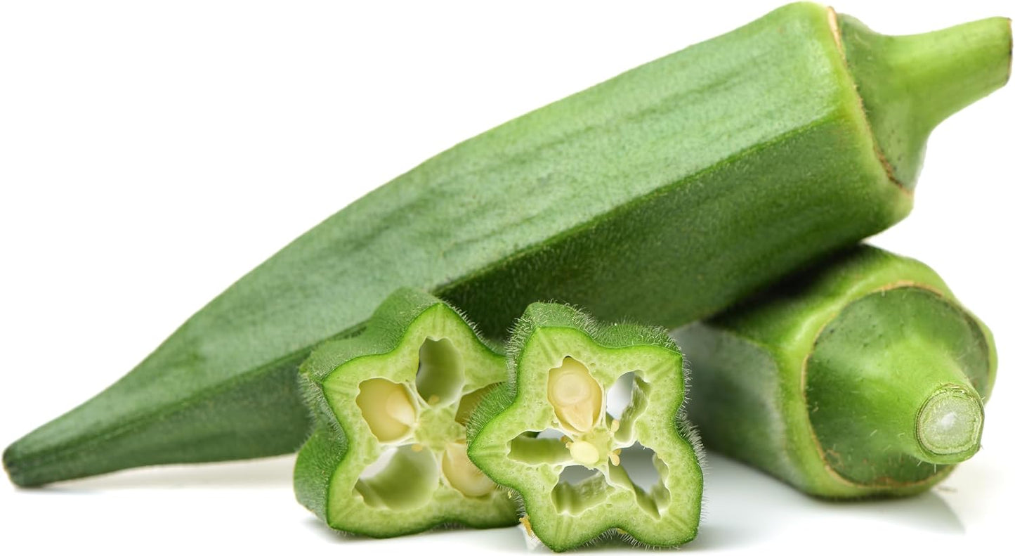 Semillas okra sin espinas 120 unidades embalaje impermeable