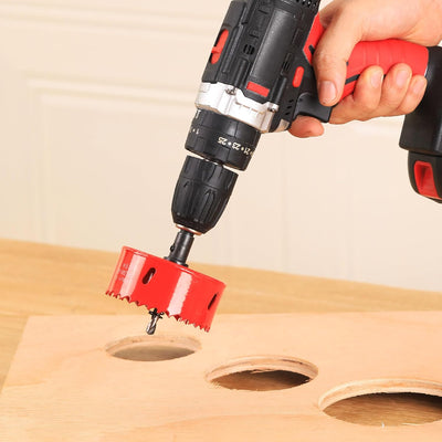 Broca sierra bimetálica 3pulg para madera y yeso con árbol