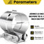 2 Abrazaderas Escape 3.0" Acero Inox 304