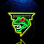 Letrero neón dinosaurio con interruptor para fiestas