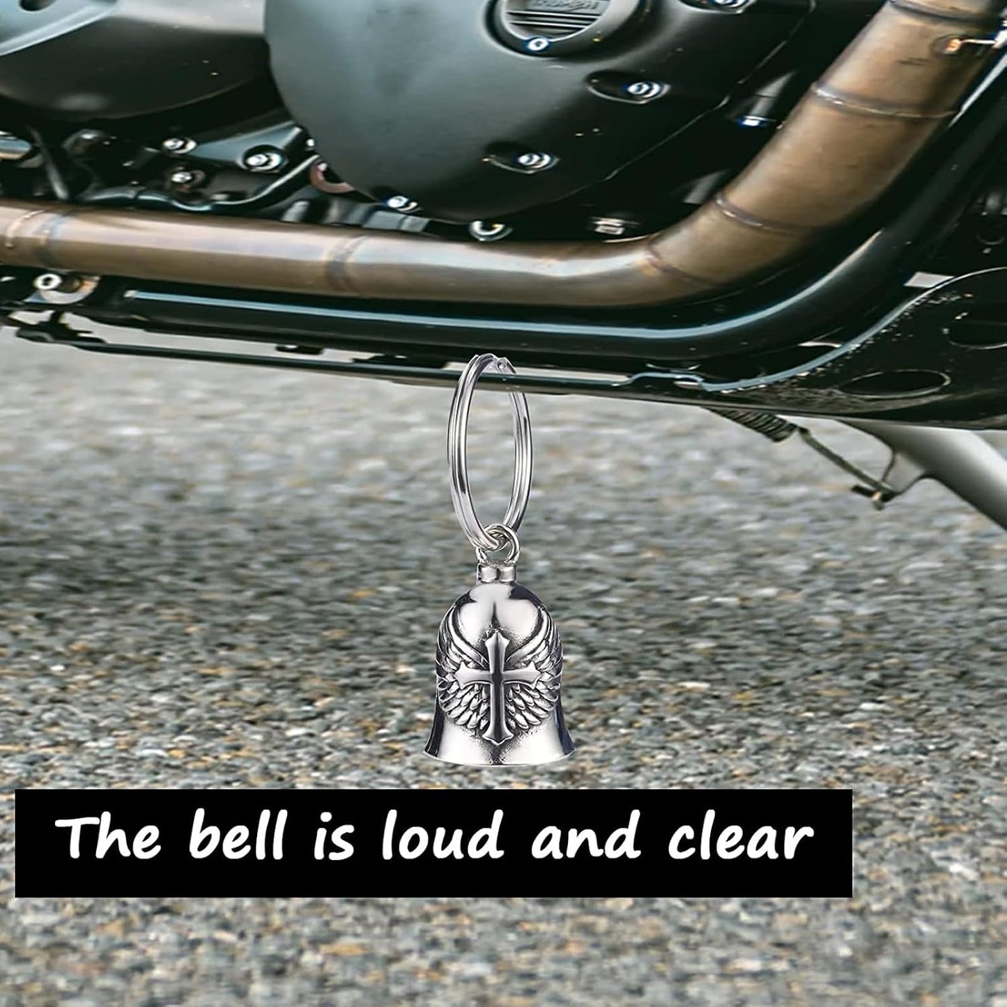 Campana para motociclista accesorio llavero