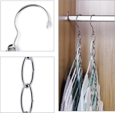 Cadenas mágicas acero inox 19.7" hogar oficina 6 Pzas