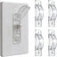 Protector interruptor pared pack 4 cubiertas seguridad niños