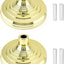 Soporte bandera 2 pzas comp asta 1.3/1.1" color dorado