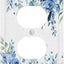 Cubierta interruptor decorativa flor azul 1 banda