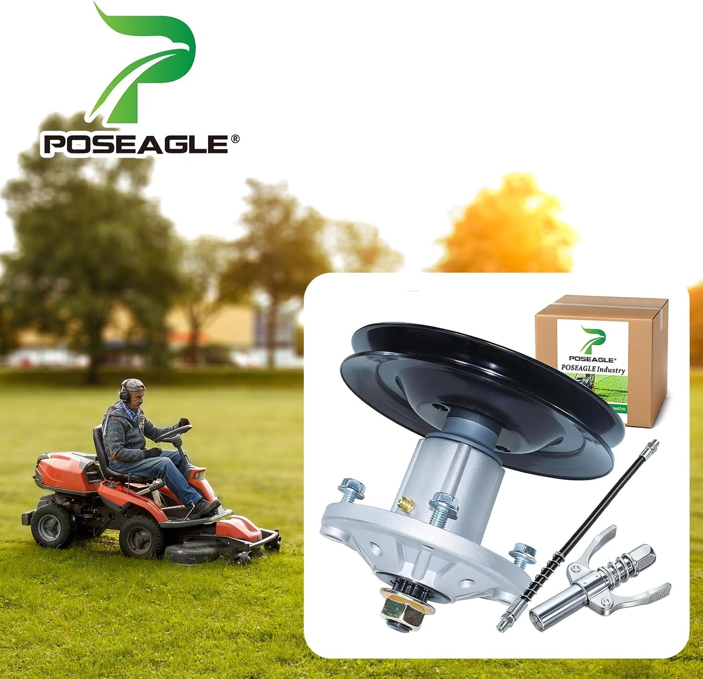 Kit husillo John Deere GY21099 con polea GX21381
