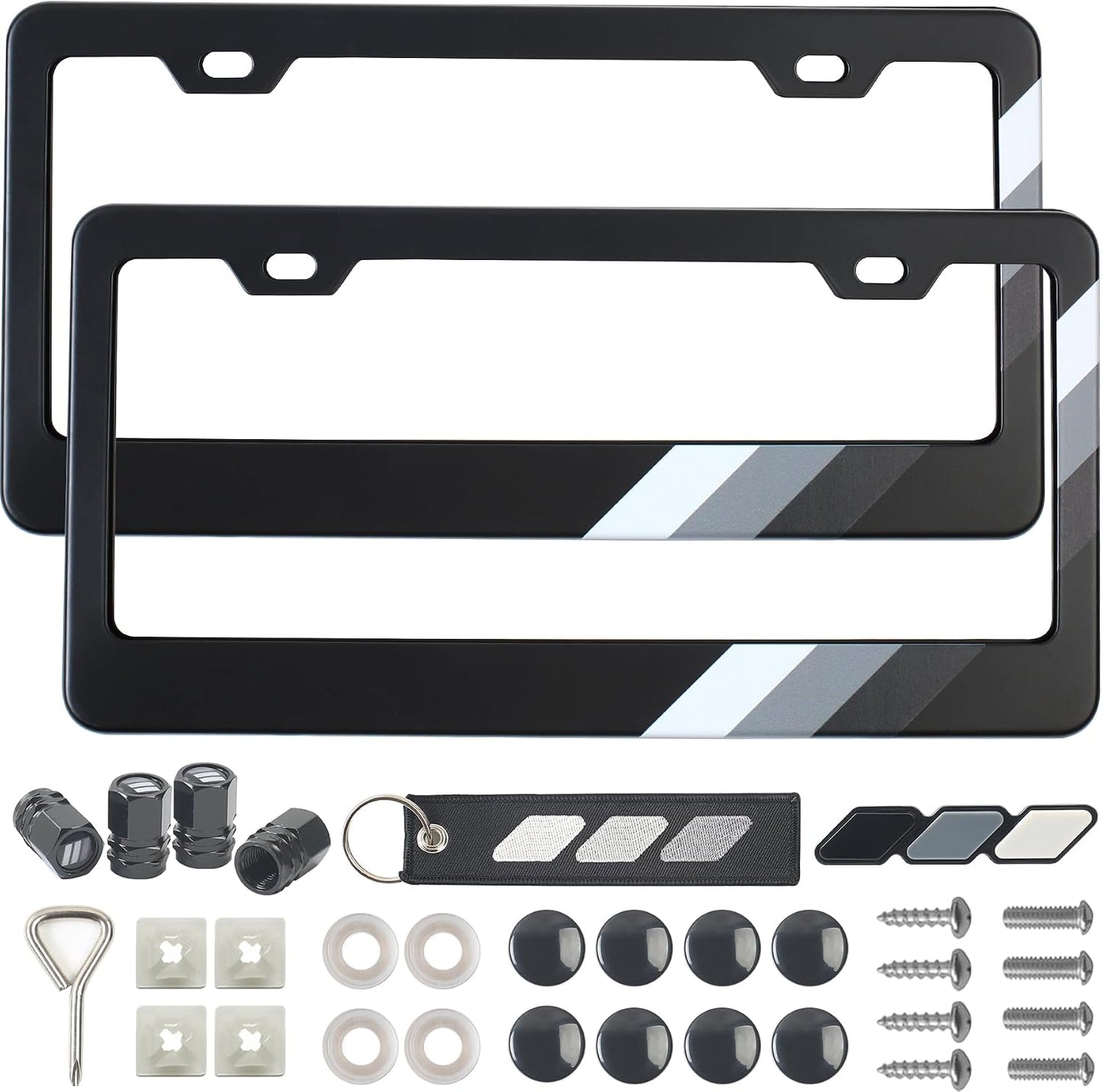 Kit marco matrícula aluminio 3 colores comp Toyota